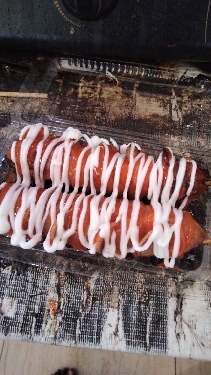 Sosis bakar sambal pedas 